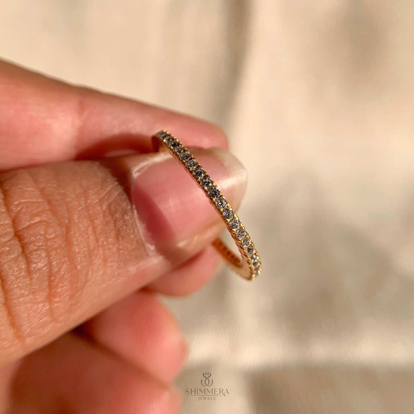 Round Diamond Half Eternity Wedding ring For Women
