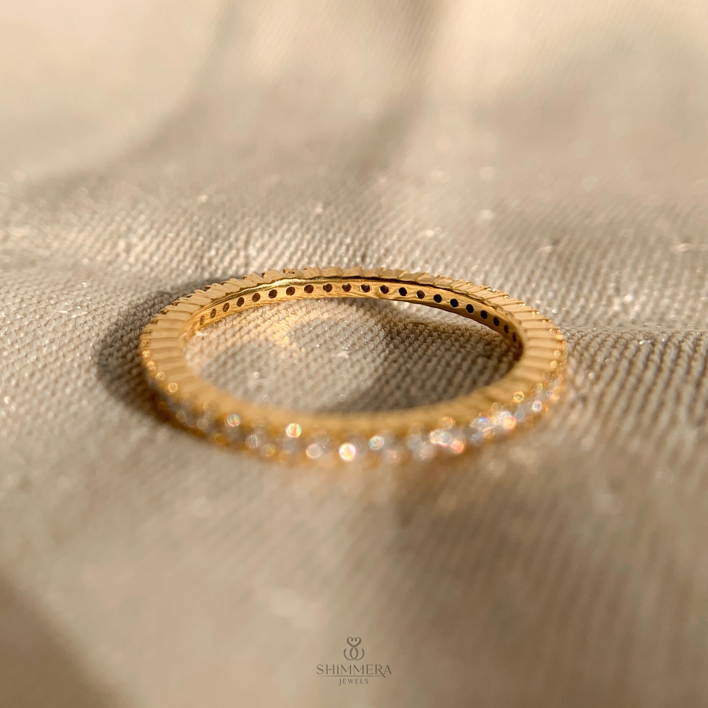 Round Diamond Half Eternity Wedding ring For Women