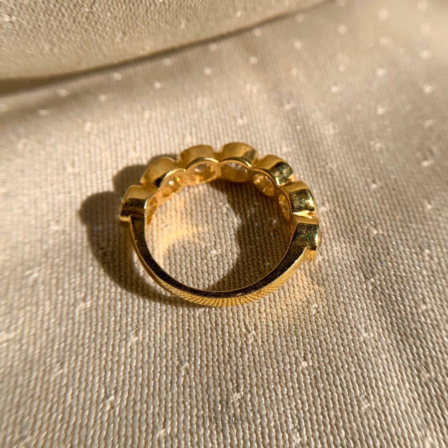 Bezel Set Round Diamond Band