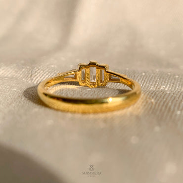 Baguette Cut Diamond 5 Stone Anniversary Ring