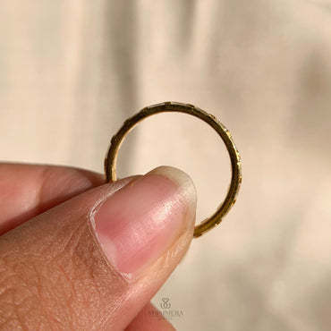 Elegant 14k baguette diamond wedding band in east west setting