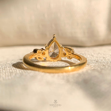 Pear Diamond Nature Inspired Engagement Rings