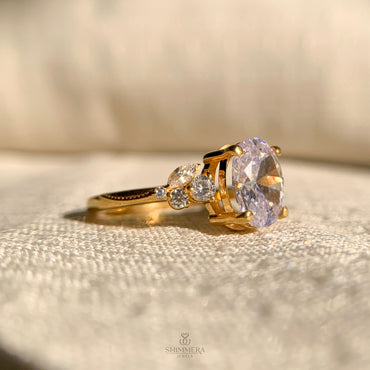 Oval Cut Engagement Rings Nature Inspired