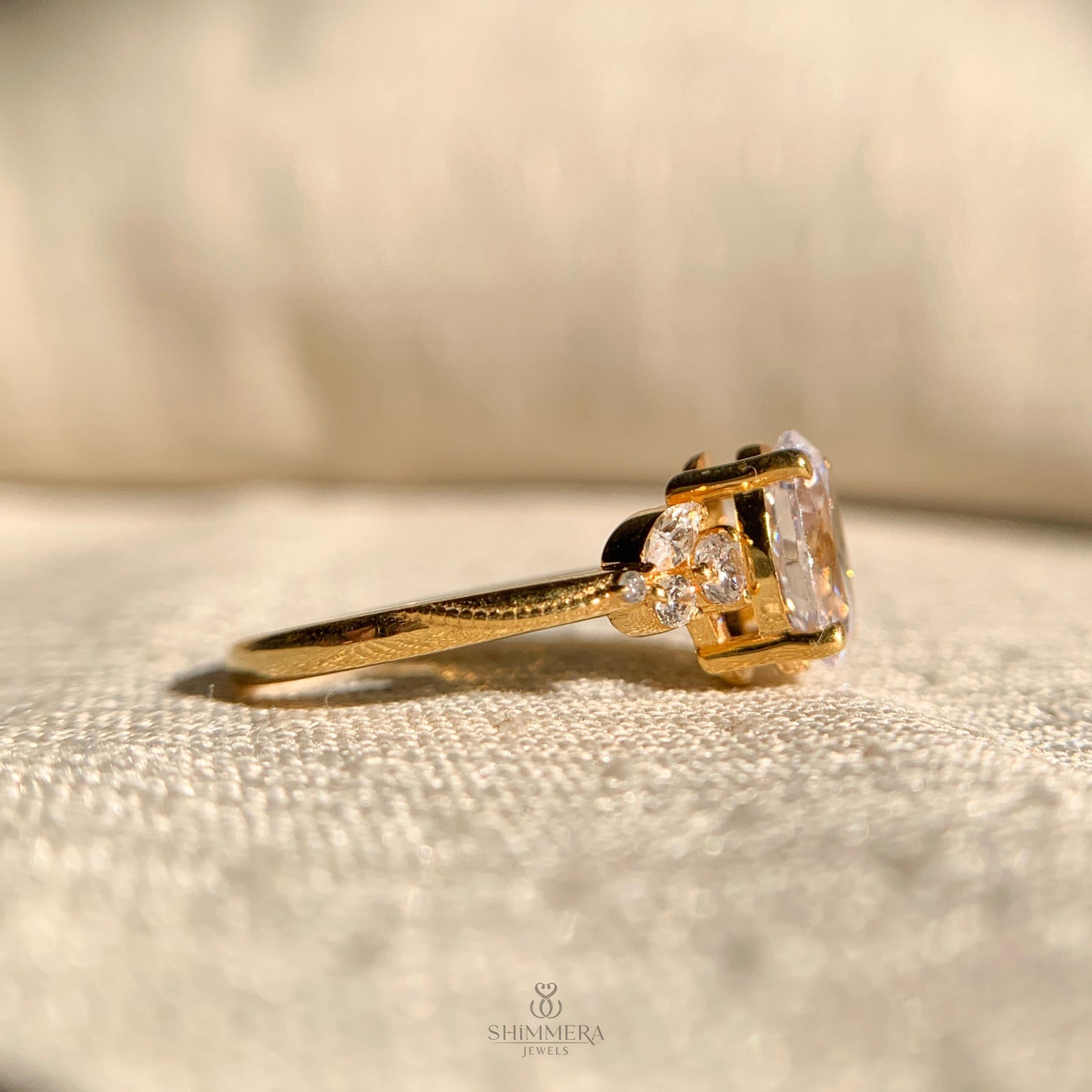 Oval Diamond Nature Inspired Engagement Rings
