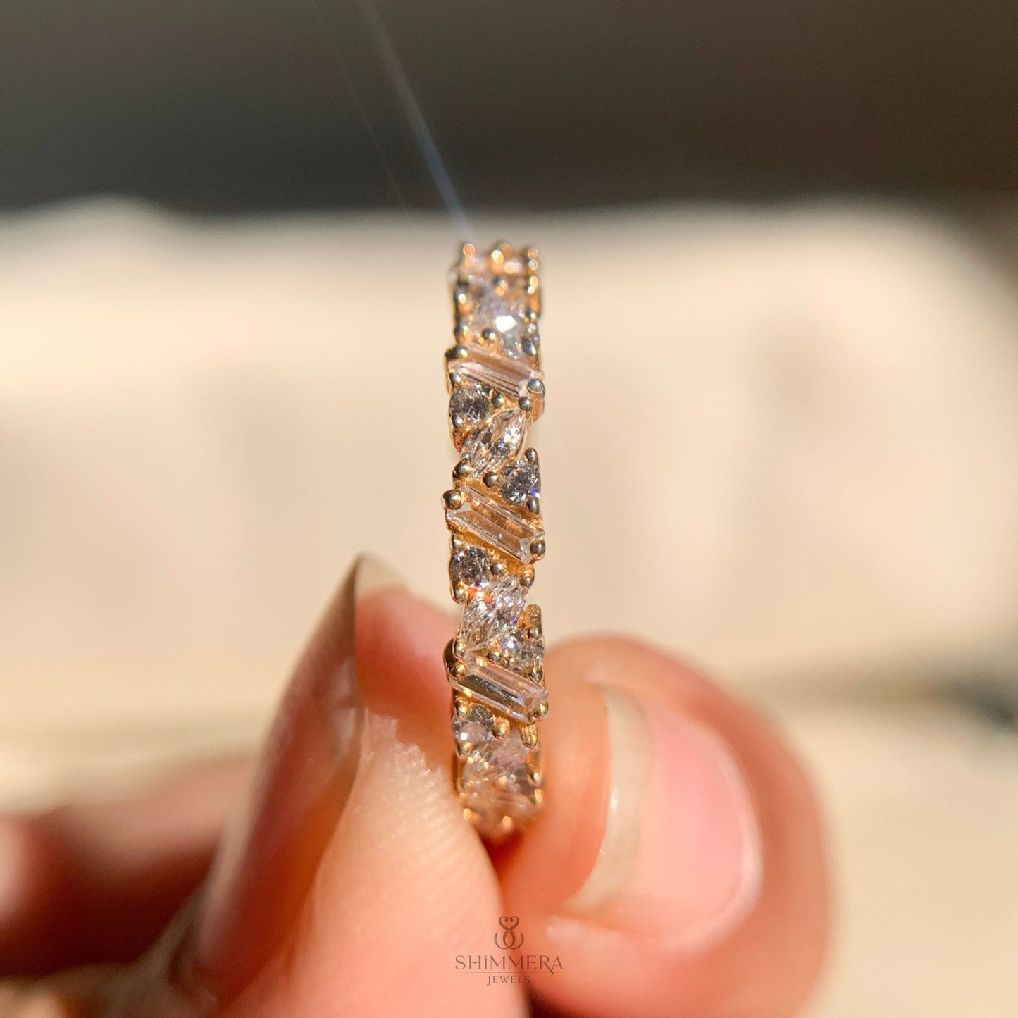 Gold Baguette and Band