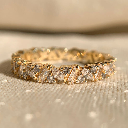 Baguette And Marquise Diamond Wedding Bands