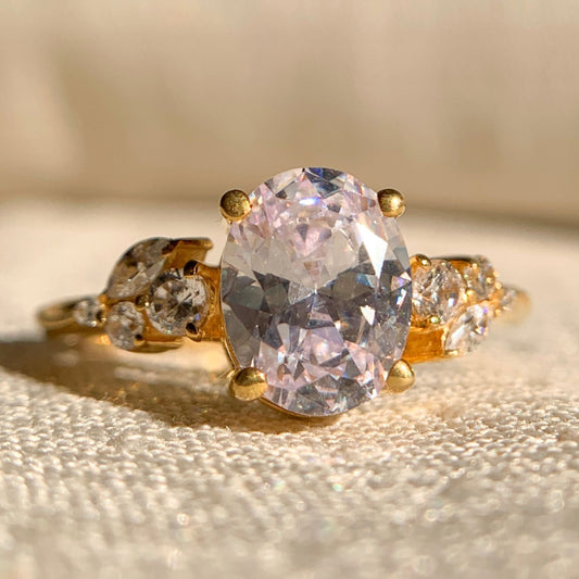 Oval Cut Diamond Engagement Rings Nature Inspired