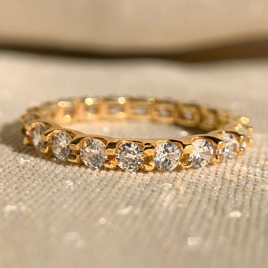3.0 mm Round Diamond Eternity Band Ring