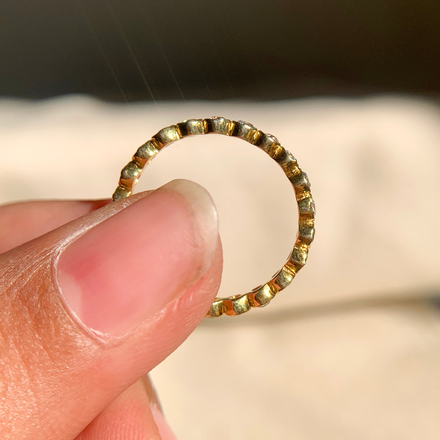 Round Diamond Eternity Band Ring