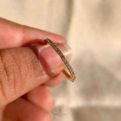 Round Diamond Half Eternity Wedding ring For Women