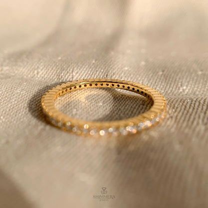 Round Diamond Half Eternity Wedding ring For Women