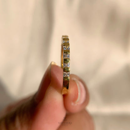 Princess Cut Diamond Ring Bar Setting