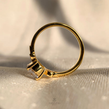 Oval Engagement Ring With Side Stones