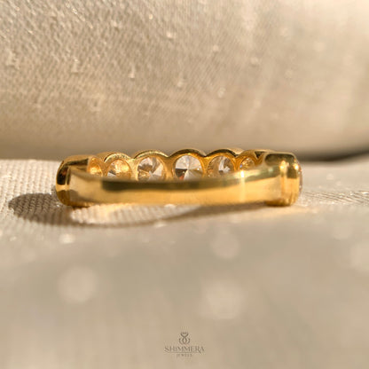 Bezel Set Round Diamond Band