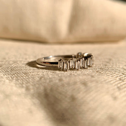 Gold Wedding Bands with Baguette Diamonds