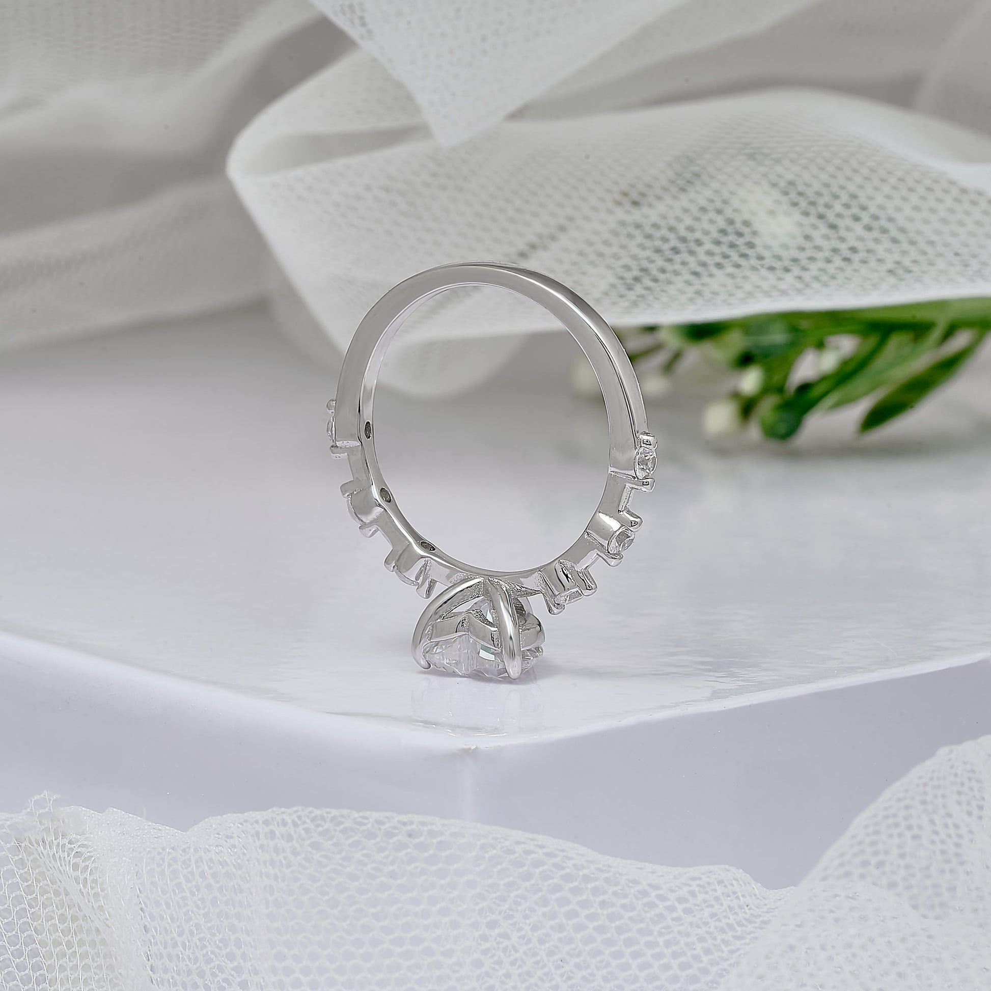 Certified Heart Diamond Ring