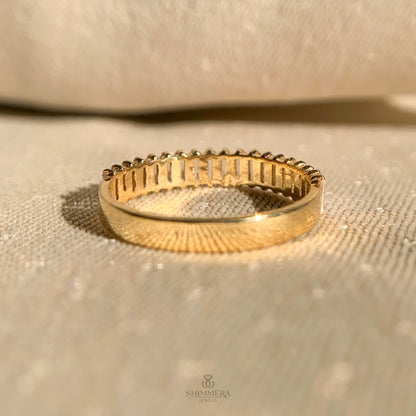Baguette Diamond Half Eternity Band