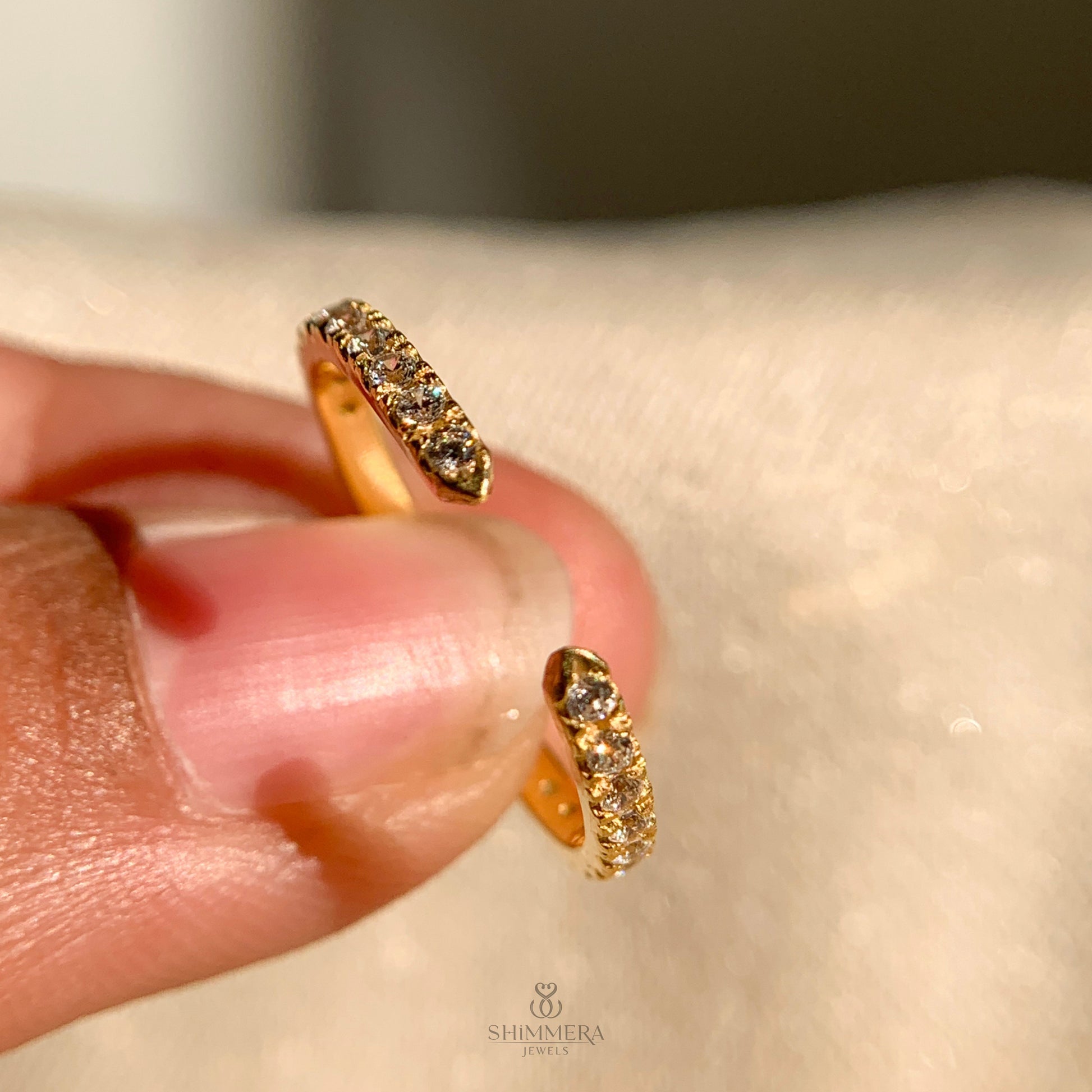 Diamond Cuff Ring in Yellow Gold
