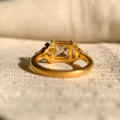 Princess Shape Lab Created Diamond Engagement Ring