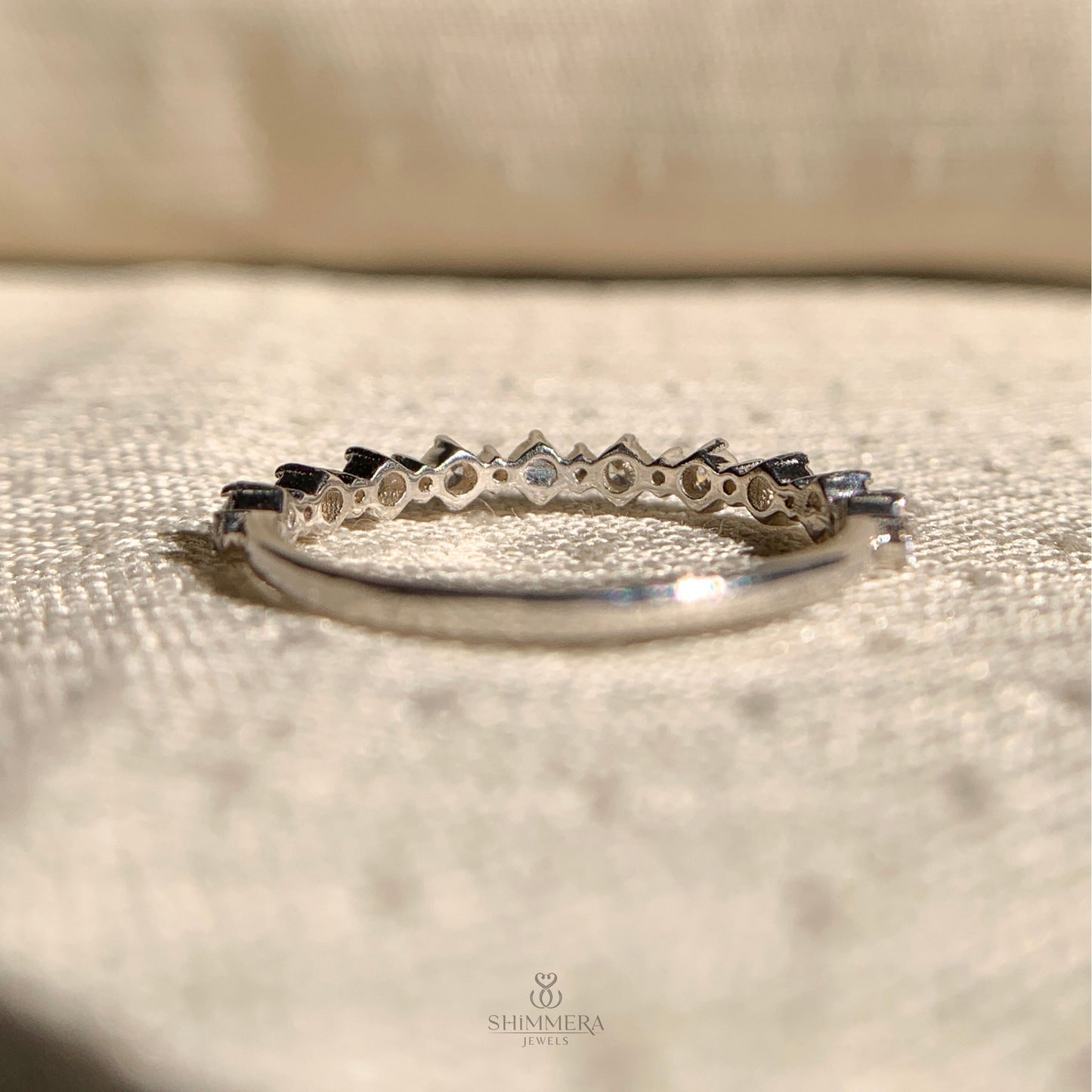 Round Diamond Stackable Eternity Rings