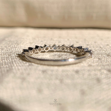 Round Diamond Stackable Eternity Rings