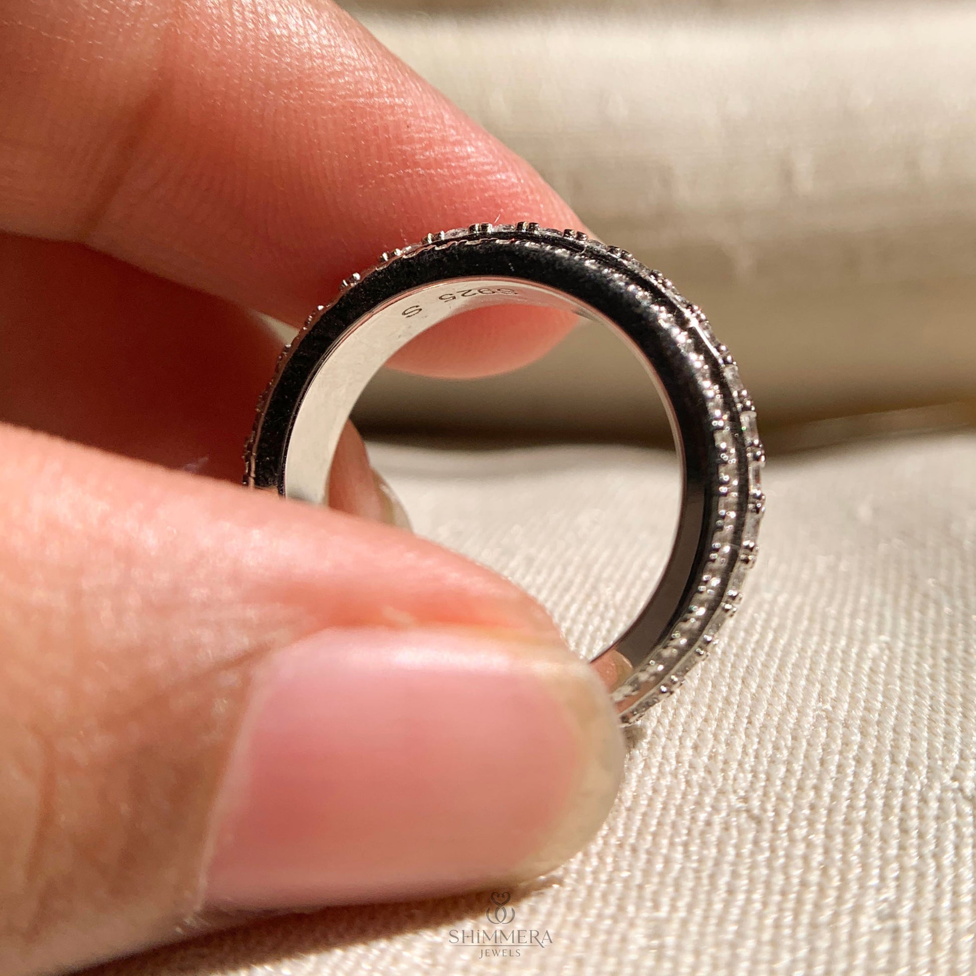 Row Round Diamond Eternity Band