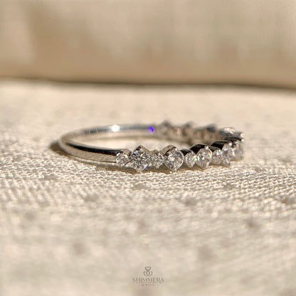 Round Diamond Stackable Eternity Rings