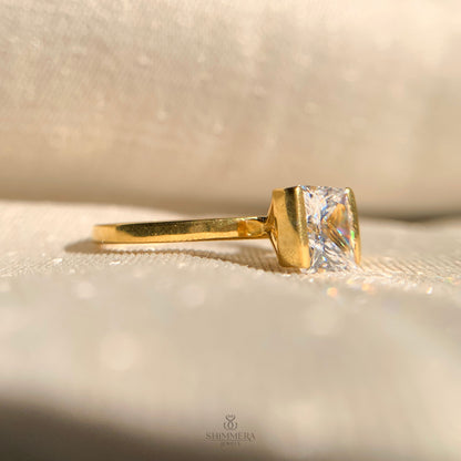 1 CT Princess Cut Solitaire Engagement Rings