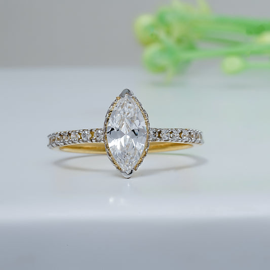 Marquise Diamond Engagement Ring