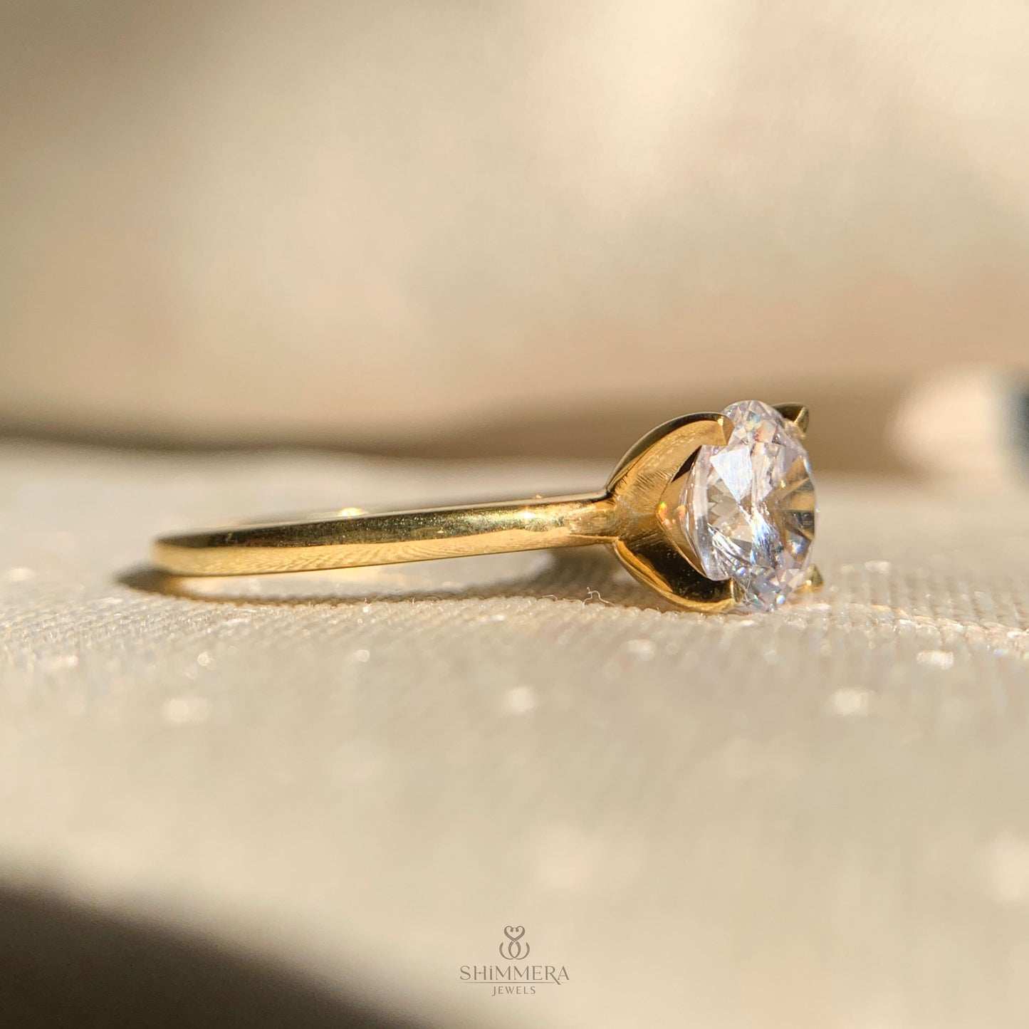 Round Solitaire Diamond Engagement Ring