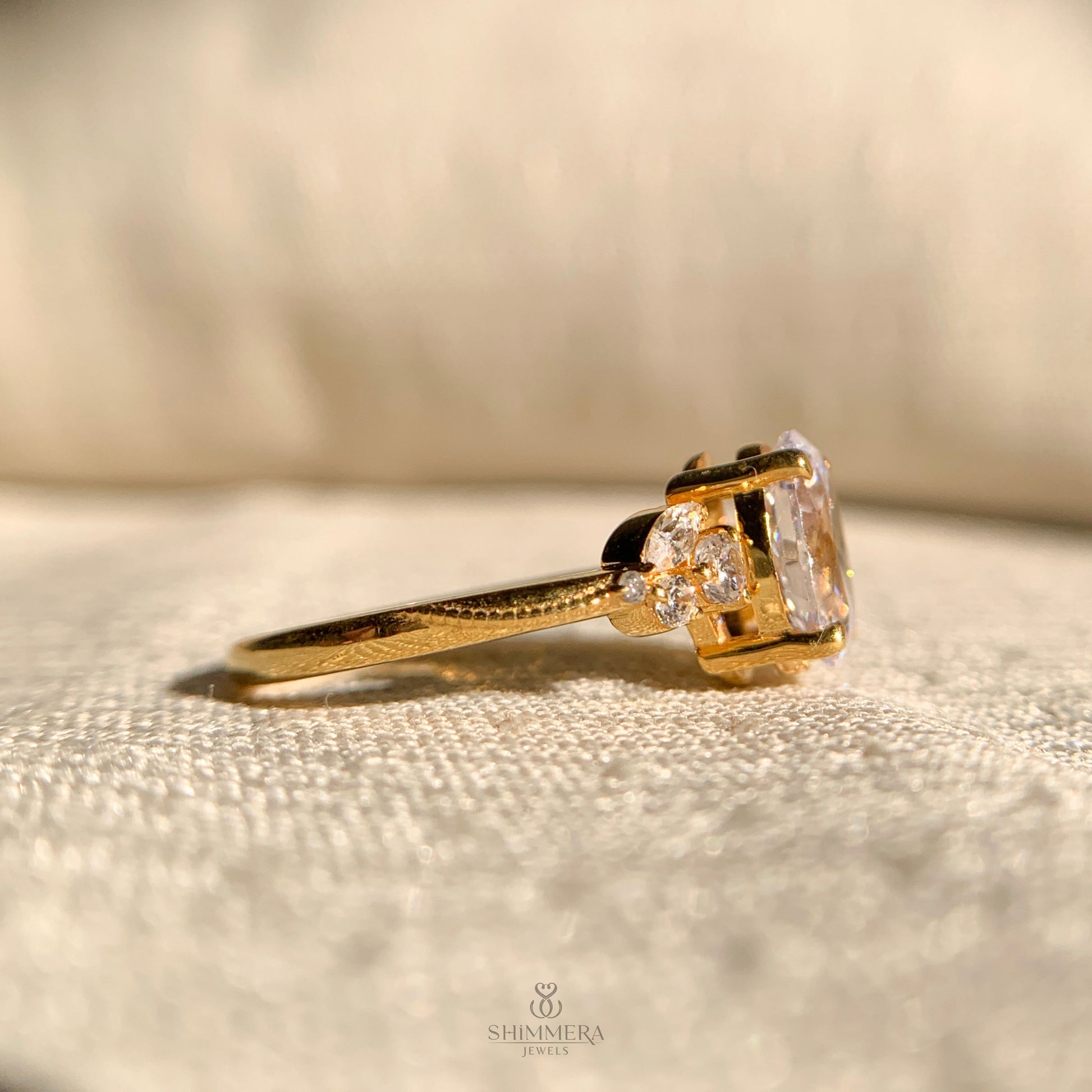 Oval Diamond Nature Inspired Engagement Rings 