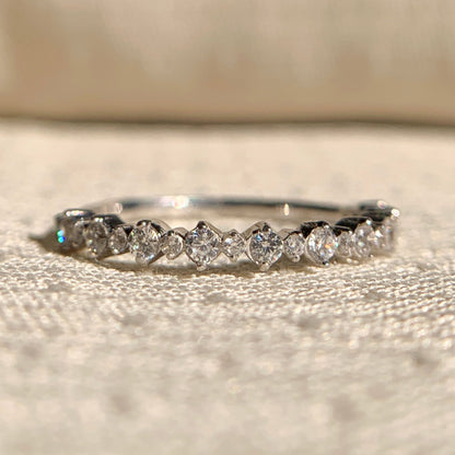Round Diamond Stackable Eternity Rings