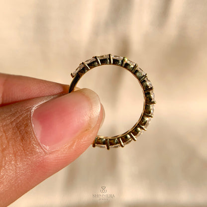 18k Yellow Gold Marquise Cut Diamond Ring