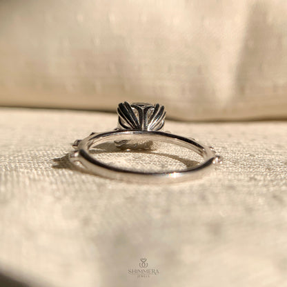 Old European Cut Diamond Engagement Ring