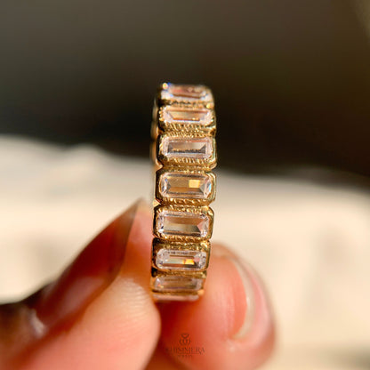 Emerald Cut Diamond Eternity Band